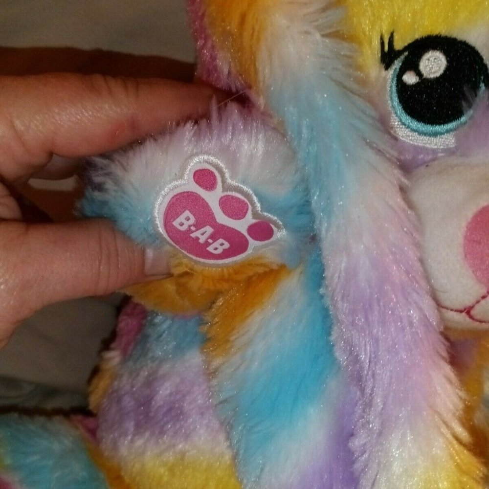 Build a Bear ๐ Rainbow Rabbit Colorful - Picture 4 of 6